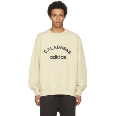 Calabasas Adidas Print Cotton Sweatshirt Neutrals | ModeSens