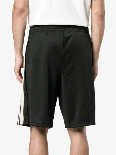 Shop Gucci Technical Jersey Shorts In Black