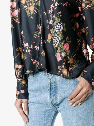 Shop Isabel Marant Ovaly Floral-print Silk Blouse