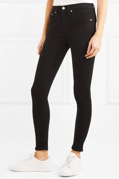 Shop Rag & Bone High-rise Skinny Jeans In Black