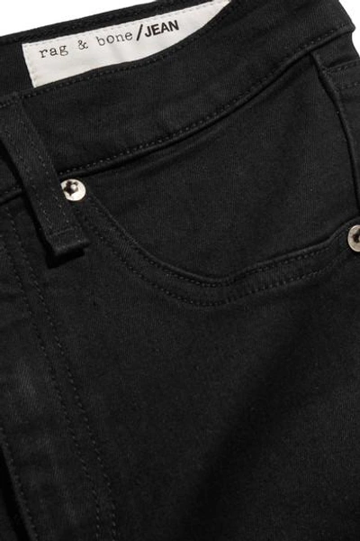 Shop Rag & Bone High-rise Skinny Jeans In Black