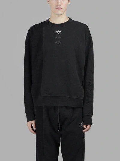 Adidas Originals By Alexander Wang Inoutcrew Black Cotton Sweatshirt In In  Collaboration With Alexander Wang | ModeSens