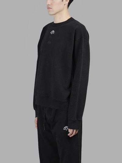 Shop Adidas Originals By Alexander Wang Adidas By Alexander Wang Men's Black Inout Crewneck Sweater In In Collaboration With Alexander Wang