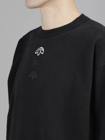 Shop Adidas Originals By Alexander Wang Adidas By Alexander Wang Men's Black Inout Crewneck Sweater In In Collaboration With Alexander Wang