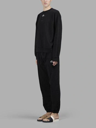Shop Adidas Originals By Alexander Wang Adidas By Alexander Wang Men's Black Inout Crewneck Sweater In In Collaboration With Alexander Wang