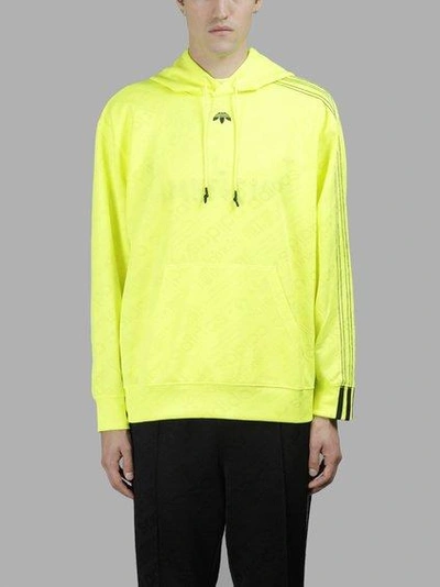 Adidas Originals By Alexander Wang Adidas By Alexander Wang Men's Yellow  Jacquard Hoodie In In Collaboration With Alexander Wang | ModeSens