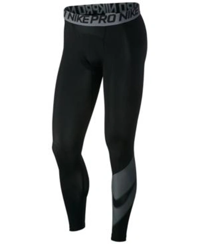 Shop Nike Men's Pro Compression Leggings In Black