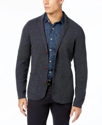 Shop Tommy Bahama Men's Wool Cardigan Blazer In Charcoal H
