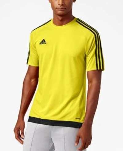 Shop Adidas Originals Adidas Men's Short-sleeve Soccer Jersey In Yellow