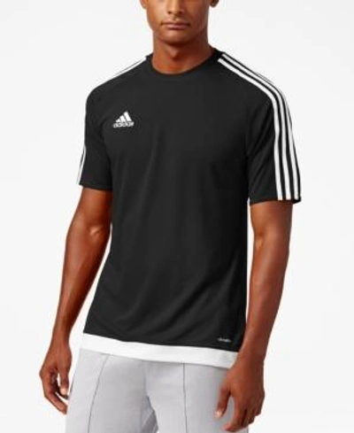Shop Adidas Originals Adidas Men's Short-sleeve Soccer Jersey In Black
