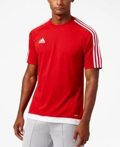 Shop Adidas Originals Adidas Men's Short-sleeve Soccer Jersey In Red