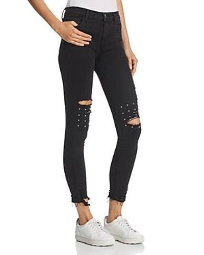 Shop J Brand Alana Embellished Skinny Ankle Jeans In Stud - 100% Exclusive
