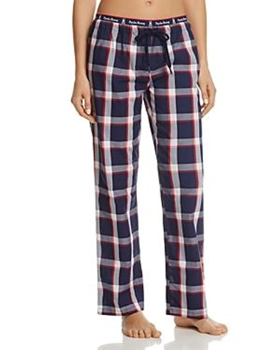 Shop Psycho Bunny Woven Lounge Pants In Nautical Plaid