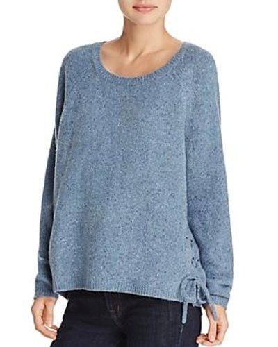Shop Soft Joie Weslyn Donegal Lace-up Sweater - 100% Exclusive In Light Dynasty Blue