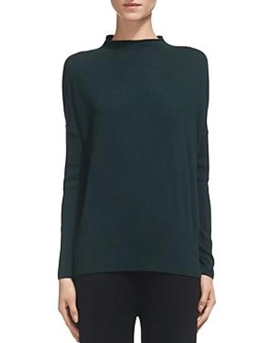 Shop Whistles Peplum-hem Sweater In Dark Green