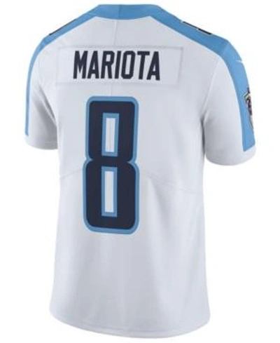 Shop Nike Men's Marcus Mariota Tennessee Titans Vapor Untouchable Limited Jersey In White
