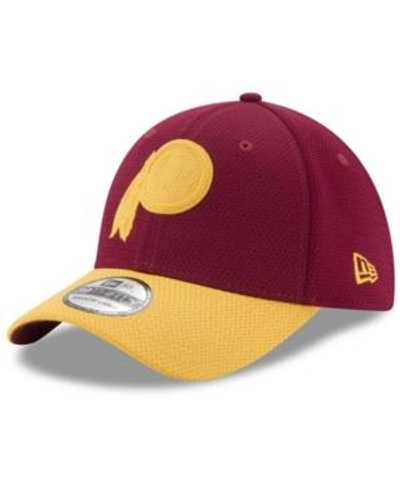 Shop New Era Washington Redskins Logo Surge 39thirty Cap In Maroon/yellow