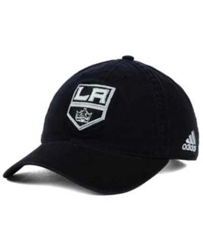 Shop Adidas Originals Adidas Los Angeles Kings Core Slouch Cap In Black
