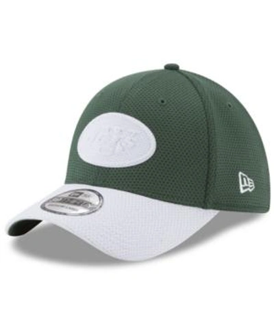 Shop New Era New York Jets Logo Surge 39thirty Cap In Green/white