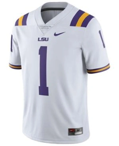 Shop Nike Men's Lsu Tigers Limited Football Jersey In White