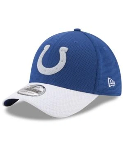 Shop New Era Indianapolis Colts Logo Surge 39thirty Cap In Royalblue/gray