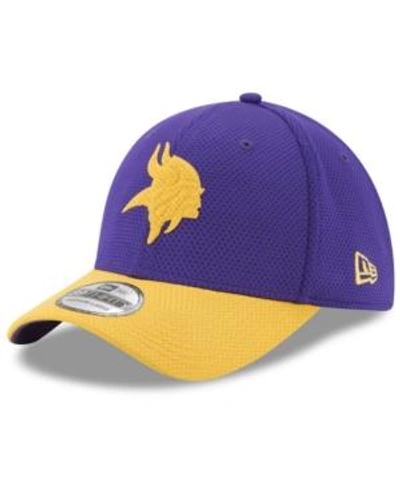 Shop New Era Minnesota Vikings Logo Surge 39thirty Cap In Purple/yellow