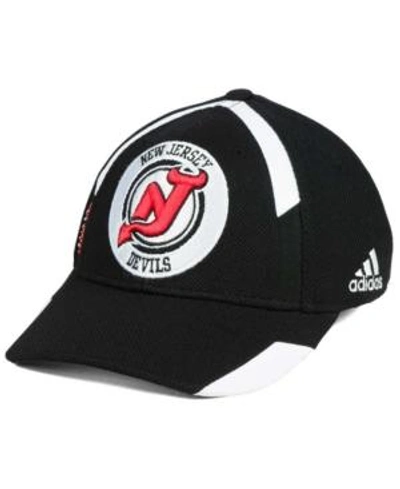 Shop Adidas Originals Adidas New Jersey Devils Practice Jersey Hook Cap In Black/white