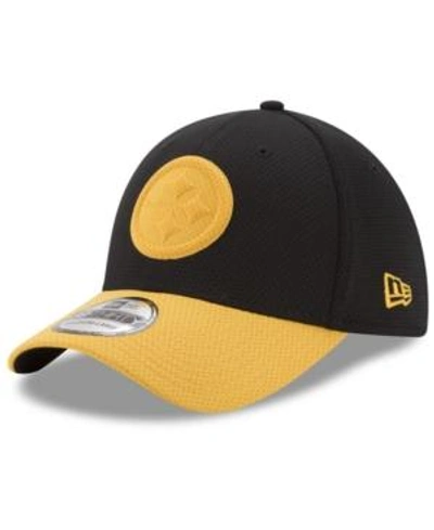 Shop New Era Pittsburgh Steelers Logo Surge 39thirty Cap In Black/yellow