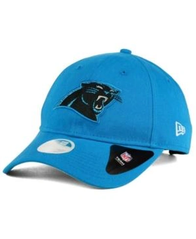 Shop New Era Carolina Panthers Team Glisten 9twenty Cap In Blue Azure