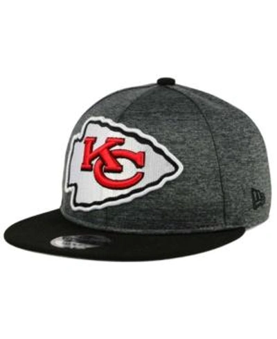 Shop New Era Kansas City Chiefs Heather Huge 9fifty Snapback Cap In Heather Graphite/black