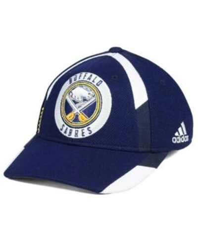 Shop Adidas Originals Adidas Buffalo Sabres Practice Jersey Hook Cap In Navy/white