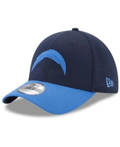 Shop New Era Los Angeles Chargers Logo Surge 39thirty Cap In Navy/lightblue