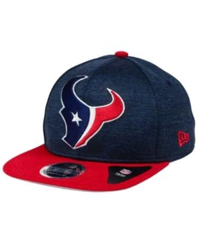Shop New Era Houston Texans Heather Huge 9fifty Snapback Cap In Navy/red