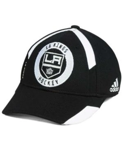 Shop Adidas Originals Adidas Los Angeles Kings Practice Jersey Hook Cap In Black/white