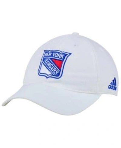 Shop Adidas Originals Adidas New York Rangers Core Slouch Cap In White