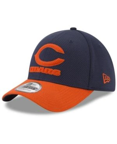 Shop New Era Chicago Bears Logo Surge 39thirty Cap In Navy/orange