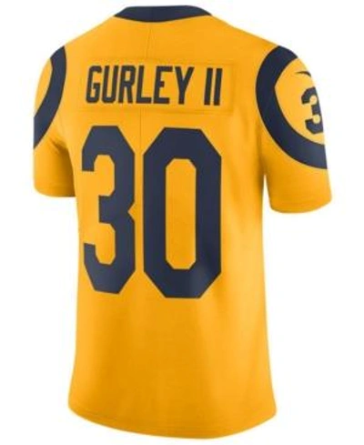 Shop Nike Men's Todd Gurley Los Angeles Rams Limited Color Rush Jersey In Gold