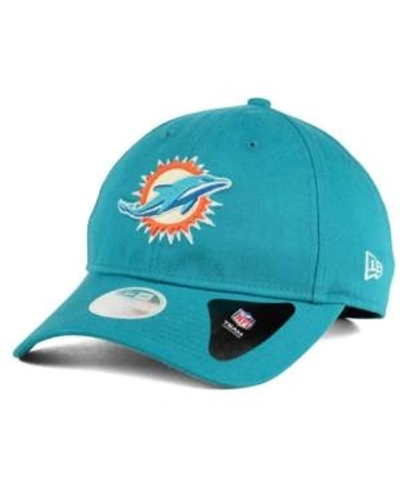 Shop New Era Miami Dolphins Team Glisten 9twenty Cap In Teal