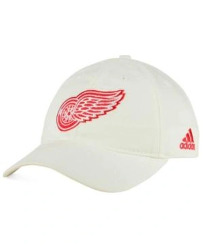 Shop Adidas Originals Adidas Detroit Red Wings Core Slouch Cap In White