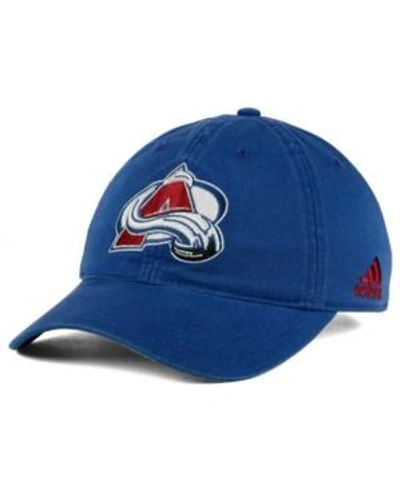 Shop Adidas Originals Adidas Colorado Avalanche Core Slouch Cap In Blue