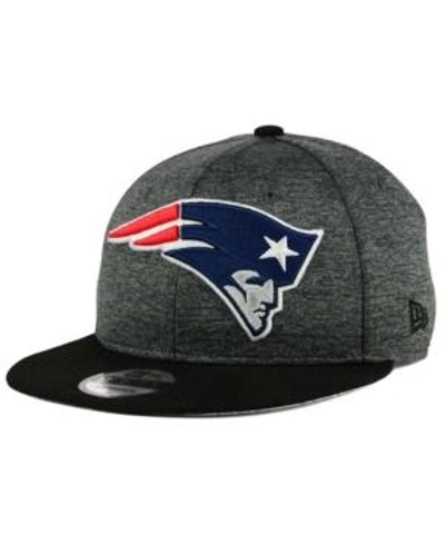 Shop New Era New England Patriots Heather Huge 9fifty Snapback Cap In Heather Charcoal/black