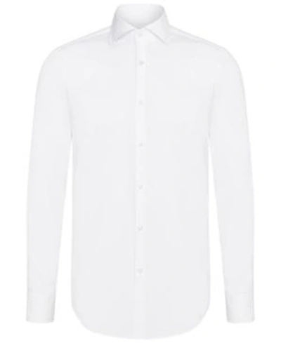 Shop Hugo Boss Boss Slim-fit Dress Shirt In White