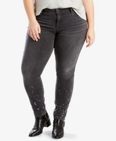 Shop Levi's Plus Size 711 Skinny Jeans, Short And Reg Inseam In On The Run
