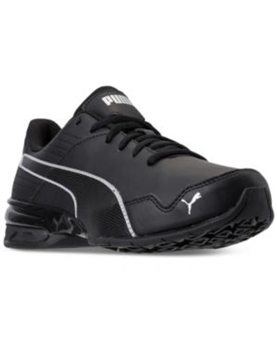 Shop Puma Men's Super Levitate Running Sneakers From Finish Line In  Black- Aged Silv