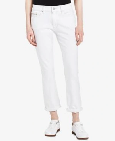 Shop Calvin Klein Jeans Est.1978 Slim-leg Boyfriend Jeans In White Wash