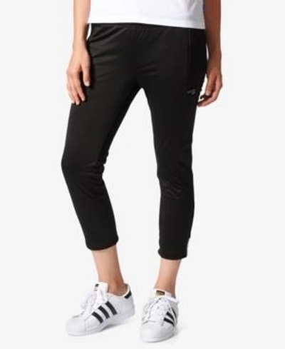 Shop Adidas Originals Eqt Cropped Cigarette Pants In Black/white