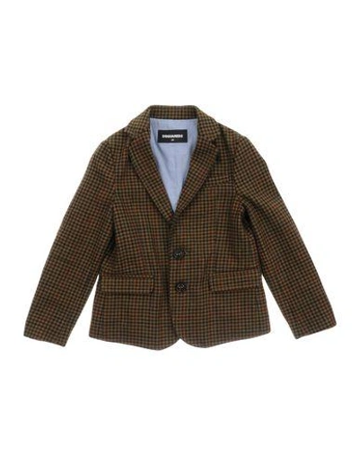 Shop Dsquared2 Suit Jackets In Military Green
