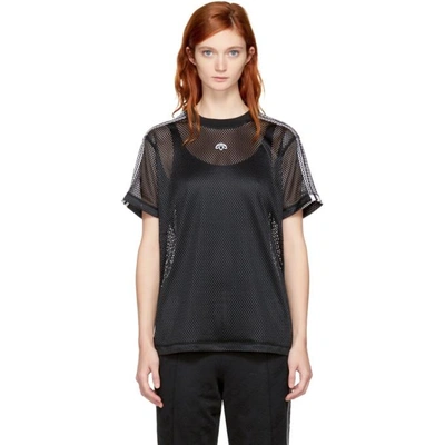 Shop Adidas Originals By Alexander Wang Black Aw Mesh T-shirt