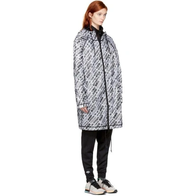 Shop Adidas Originals By Alexander Wang Reversible White & Black Aw Hooded Parka