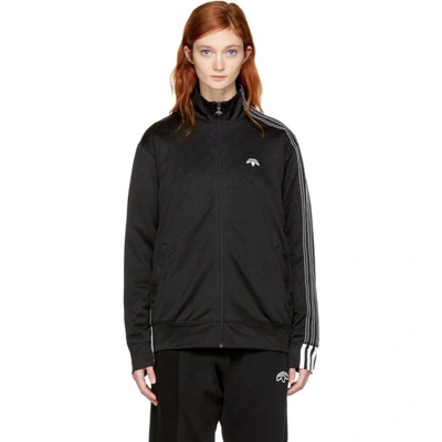 Shop Adidas Originals By Alexander Wang Black Aw Jacquard Track Jacket